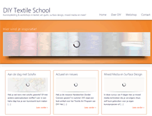 Tablet Screenshot of diytextileschool.nl